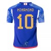 Officiële Voetbalshirt Japan MINAMINO 10 Thuis WK 2022 - Heren